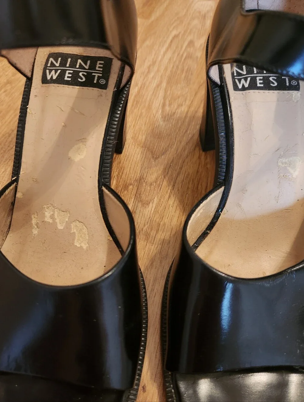 Vintage Nine West Carney Leather Dress Sandals 7 M